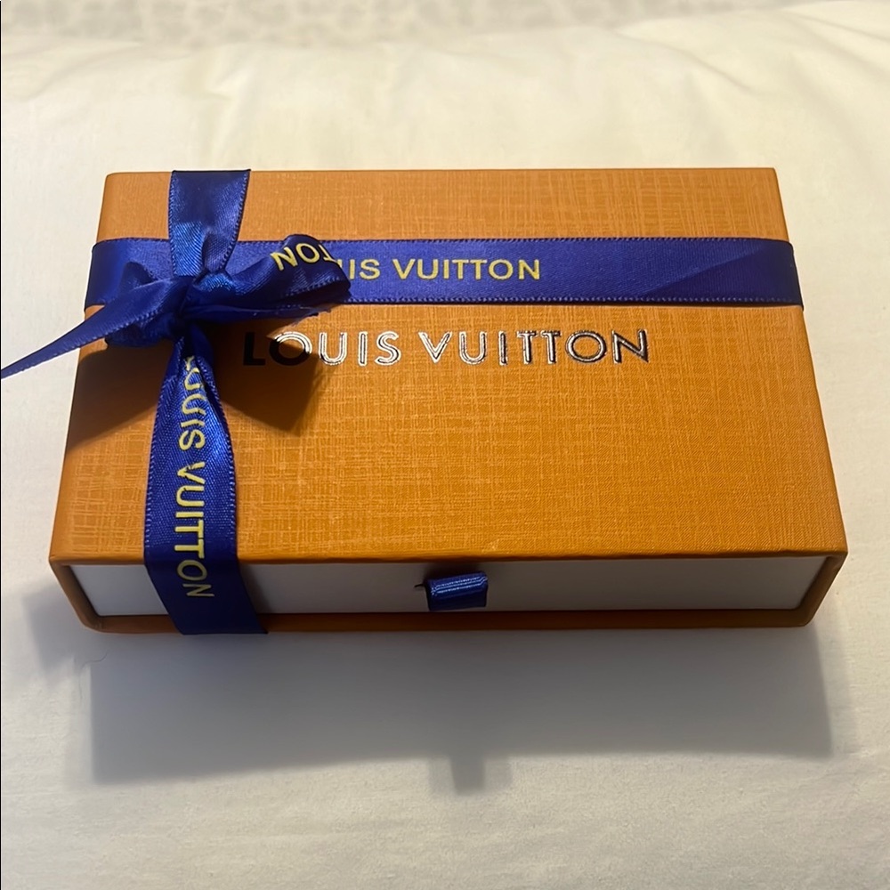 Louis Vuitton Gift Box with Blue Ribbon